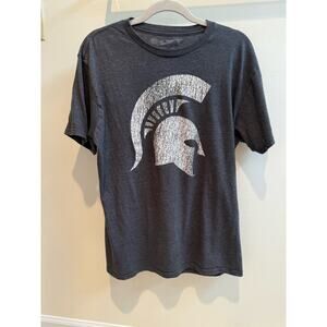 MICHIGAN STATE UNIVERSITY SPARTANS unisex XL charcoal gray The Victory t shirt